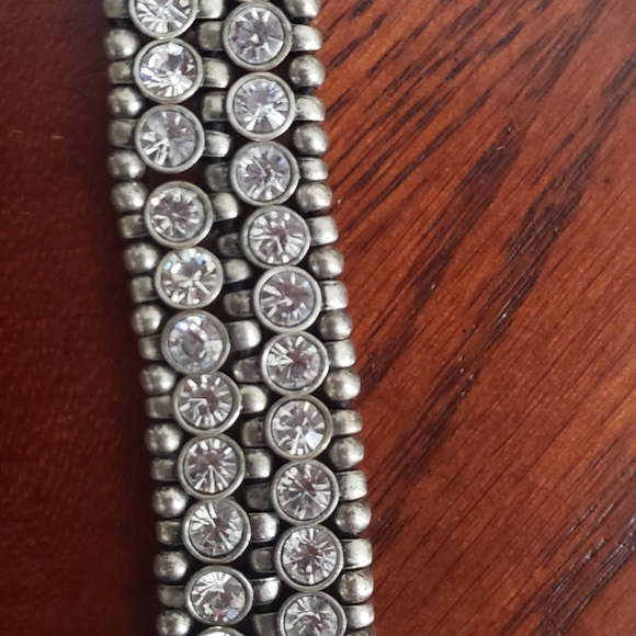 VINTAGE CRYSTAL CHOKER - Picture 2 of 5